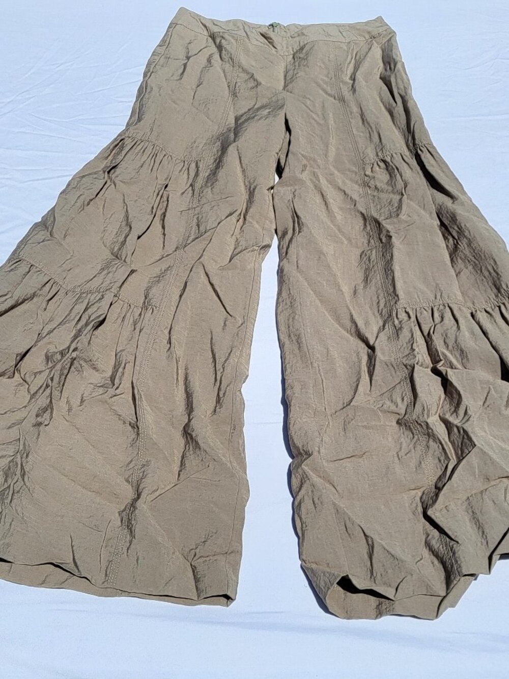 Spanner Pants Women's 4 Wide Leg Flare Bohemian Ethereal Hipster Lightweight